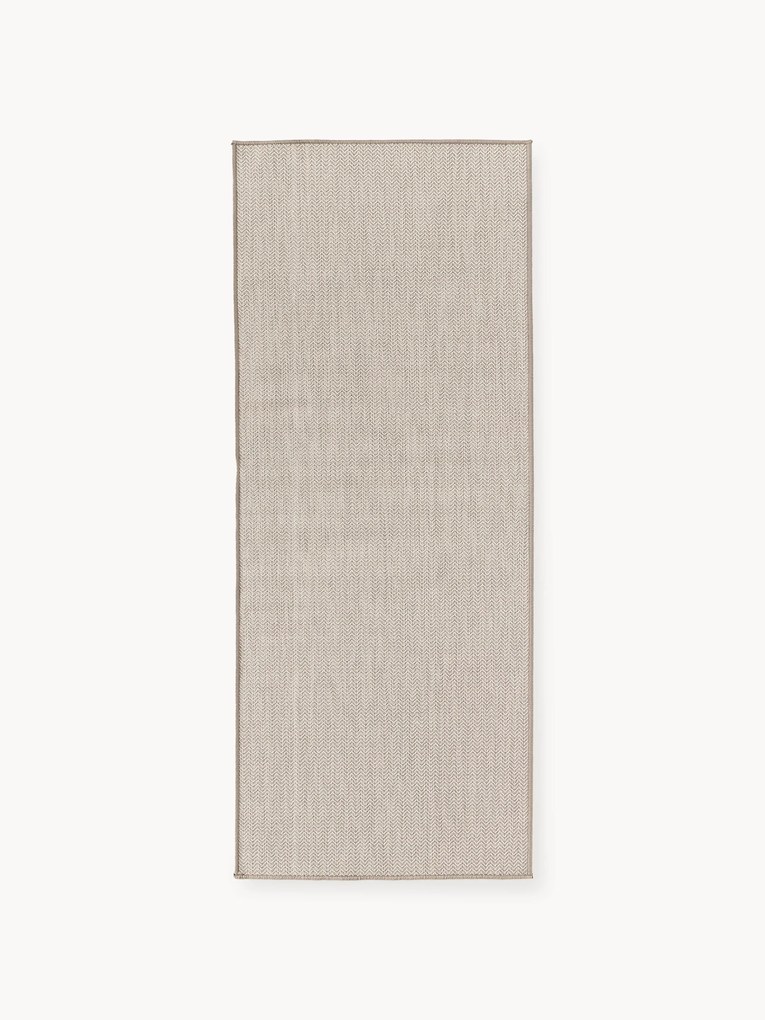 Outdoor dubbelzijdige in- & outdoor loper Cort met zigzag patroon