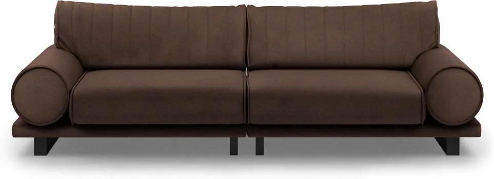 Rivièra Maison - Collins Sofa 3,5 Seater, velvet, treasure taupe - Kleur: bruin
