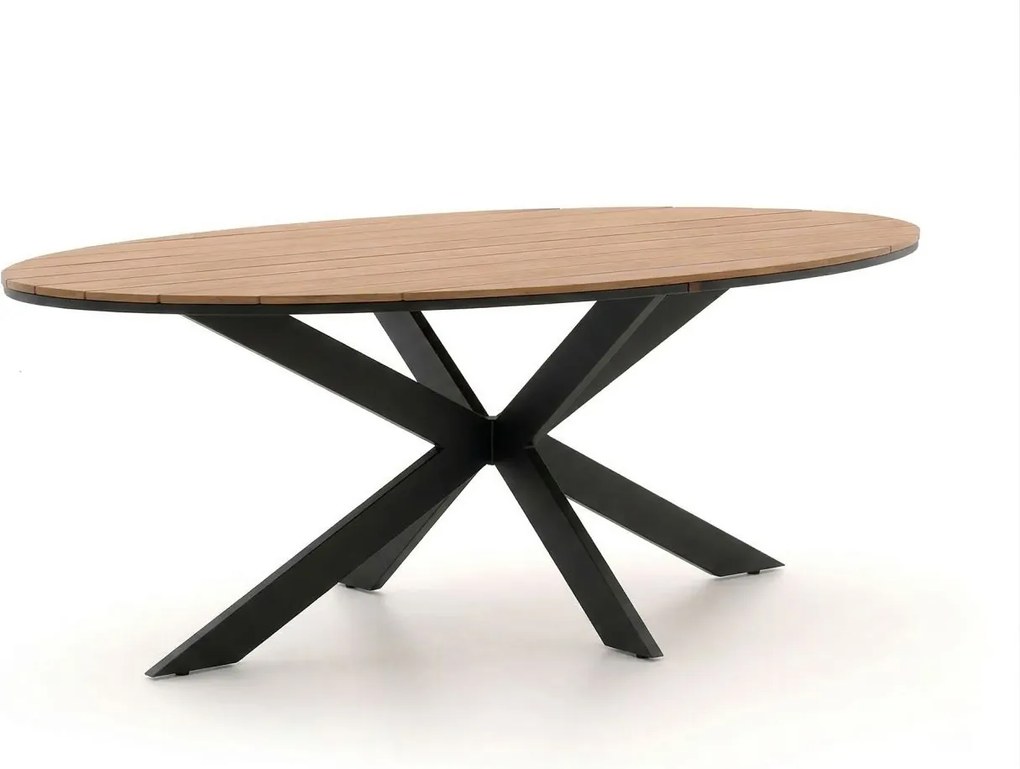 Tuin eettafel Bellagio  | Ovaal  | Tuintafel Polywood | 220x115cm | 6 personen | Kees Smit Tuinmeubelen