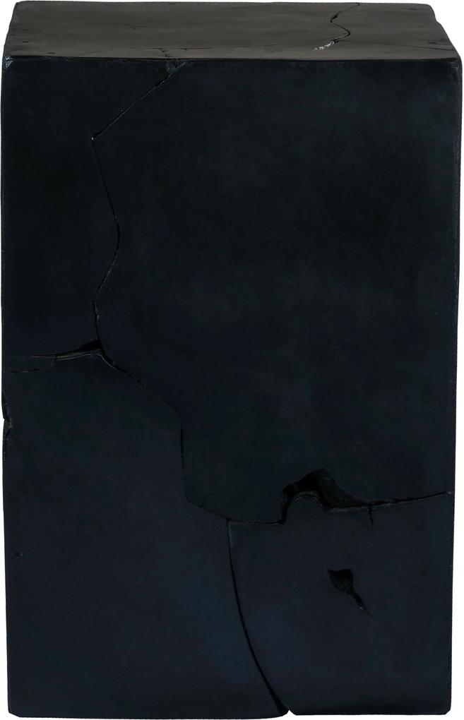 Hearthome & Living | Bijzettafel Tree lengte 30 cm x breedte 30 cm x hoogte 45 cm zwart bijzettafels teakhout tafels meubels | NADUVI outlet
