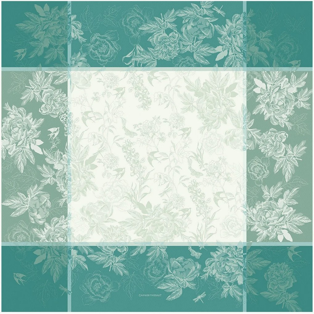 Jacquard tafelkleed Jardin De Pivoines