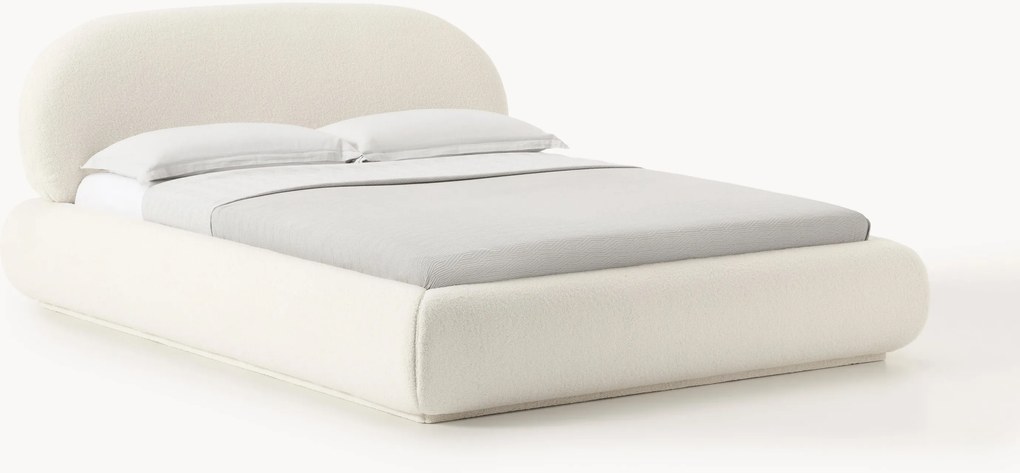 Teddy gestoffeerd bed Alba met opbergruimte