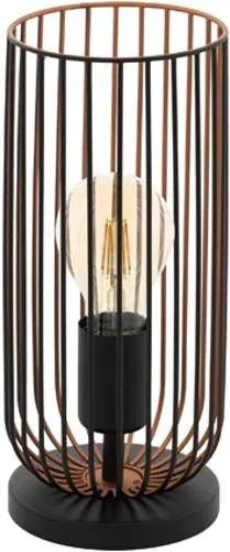 Tafellamp Roccamena zwart koper 60W