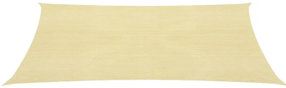 vidaXL Zonnezeil 160 g/m² 3x4 m HDPE beige