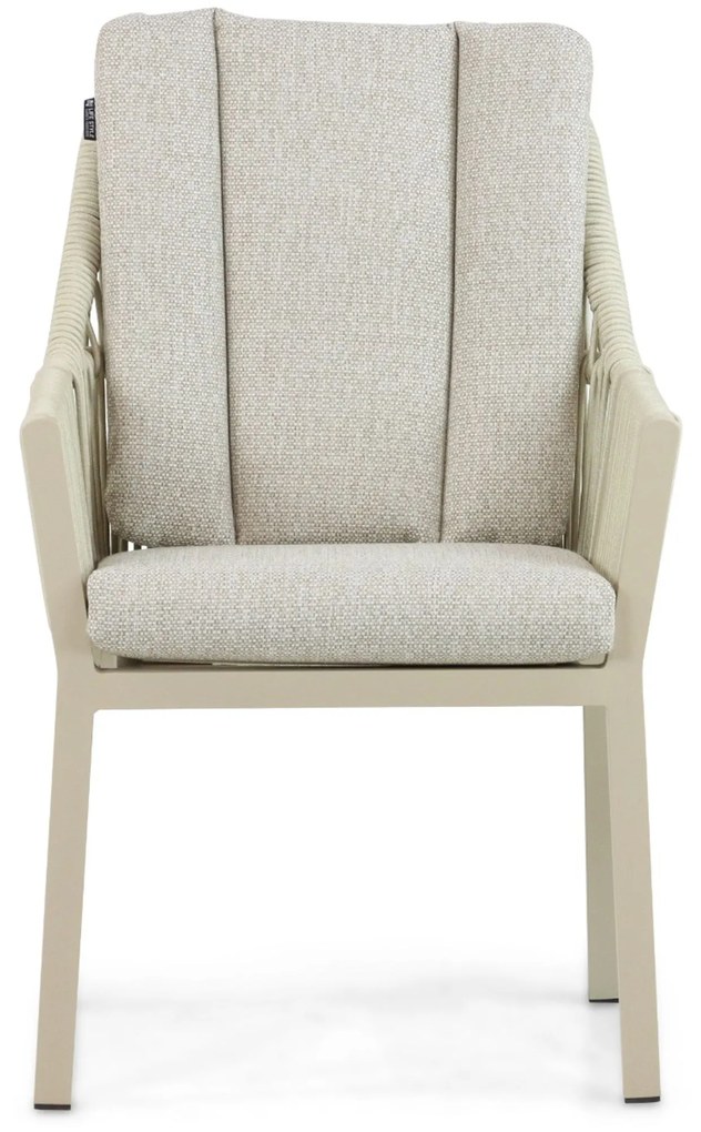 Tuinset 6 personen 260 cm Aluminium/rope Taupe Lifestyle Garden Furniture Verona/San