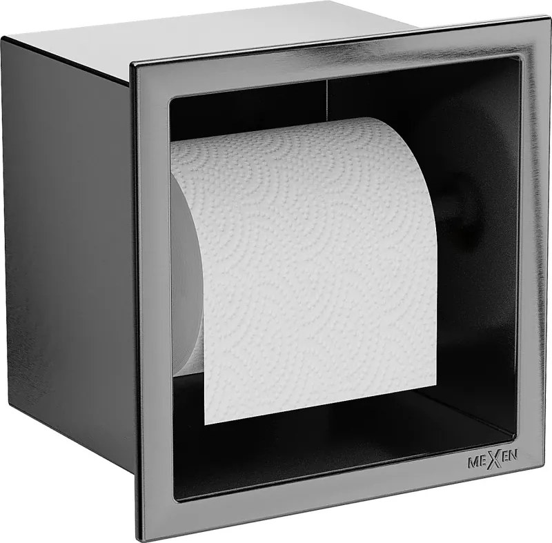 Mexen X-Wall-P toiletrolhouder, geborsteld gun grijs - 19E3
