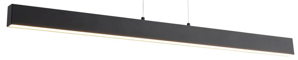 Eettafel / Eetkamer Hanglamp zwart incl. LED 3-staps-dimbaar 2700-4000K met dipswitch - Keane Modern Binnenverlichting Lamp