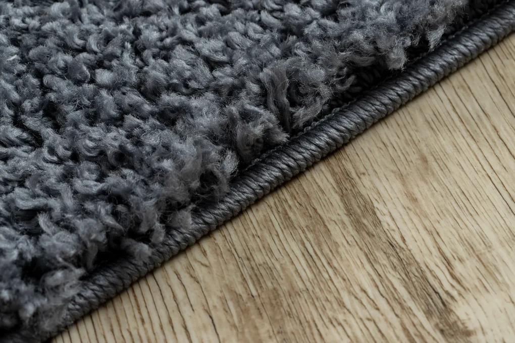 Tapijt BERBER CROSS B5950 grijskleuring / witrand ,  Barber , marokkaanse shaggy