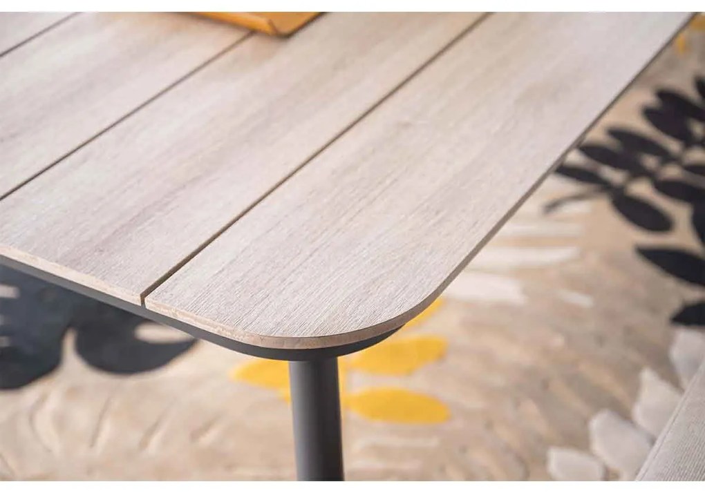 Garden Impressions Tineo lounge dining set 6-delig - donker grijs