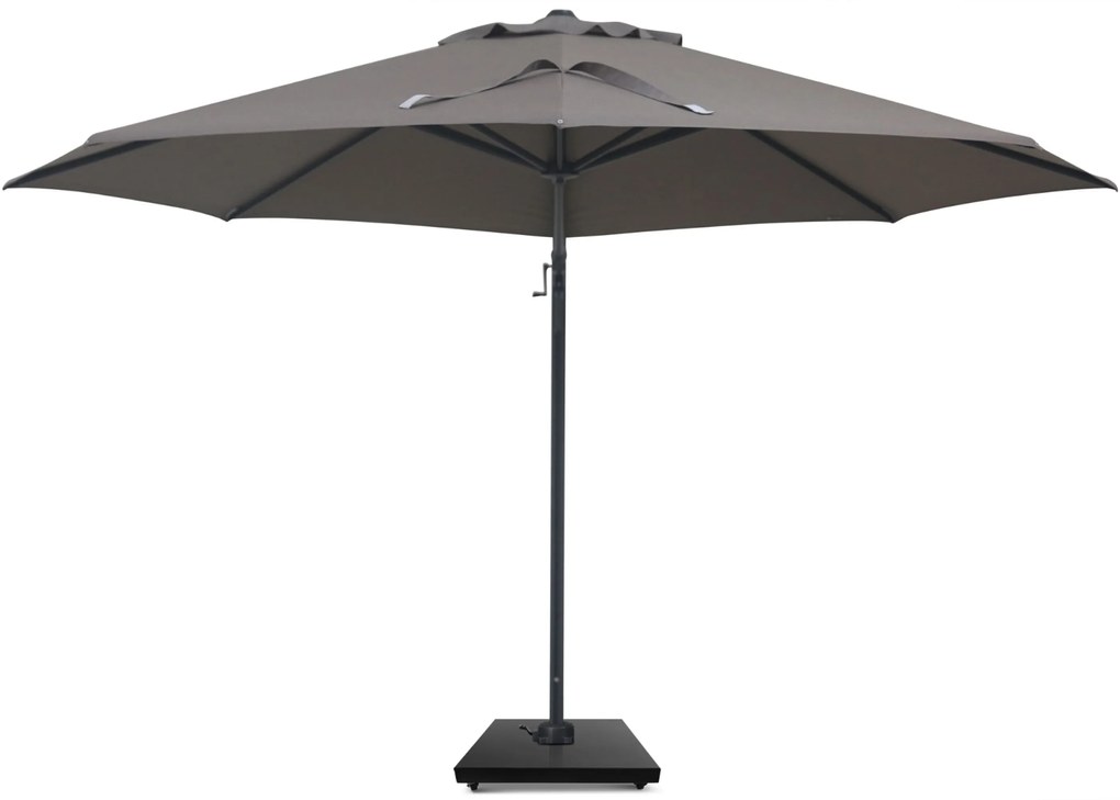 Zweefparasol 3.5m S2 Excellent (excl. voet) Taupe-naturel-bruin Camello Luna