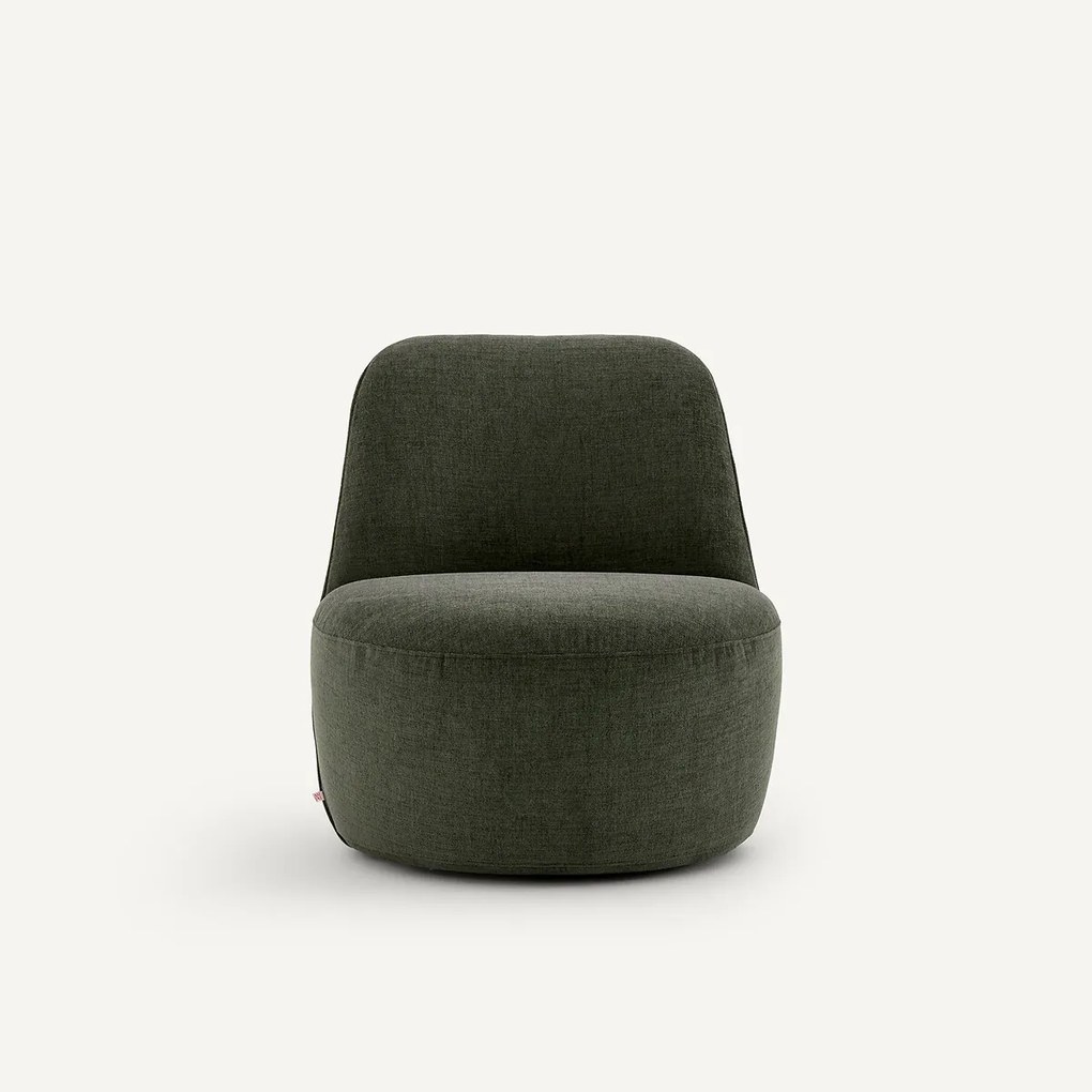 Draaibare fauteuil, in polyester, ROSEBURY, ontwerp Emmanuel Gallina