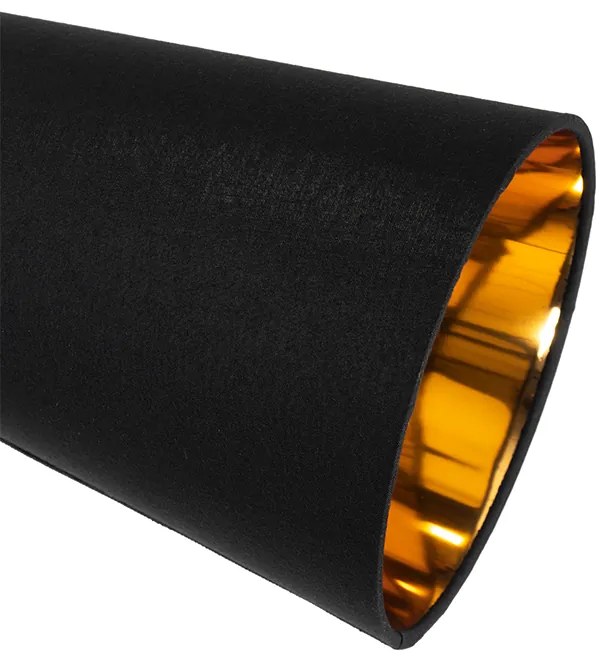 Moderne vloerlamp zwart met goud - Carmen Modern E14 Binnenverlichting Lamp