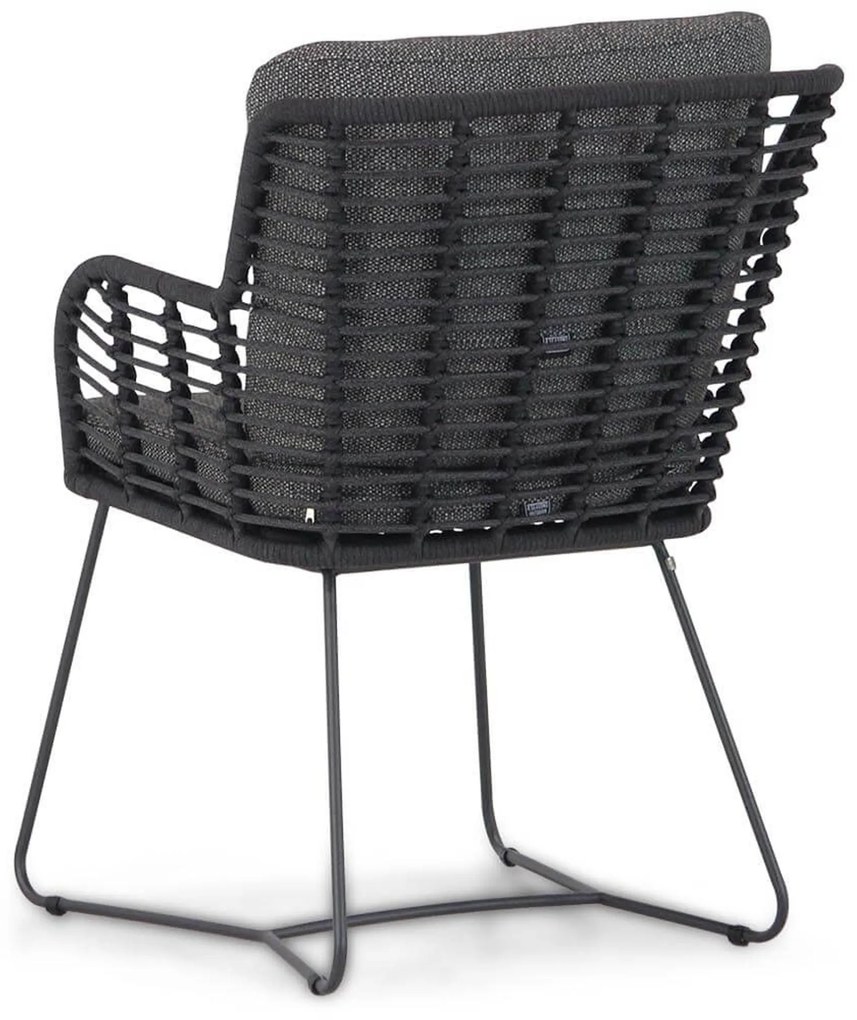 Tuinset Ronde Tuintafel 6 personen Rope Grijs 4 Seasons Outdoor Fabrice/Ancona