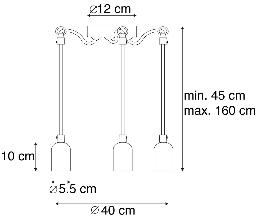Industriële hanglamp grijs beton - Cava 3