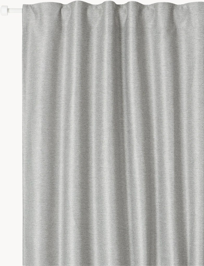 Verduisteringsgordijnen Asher met multiband, 2-delig