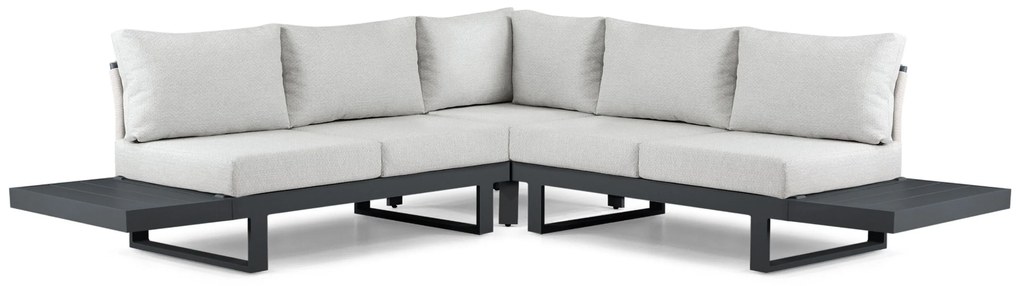 Hoek loungeset 5 personen Aluminium Grijs  Lifestyle Garden Furniture Lorenzo