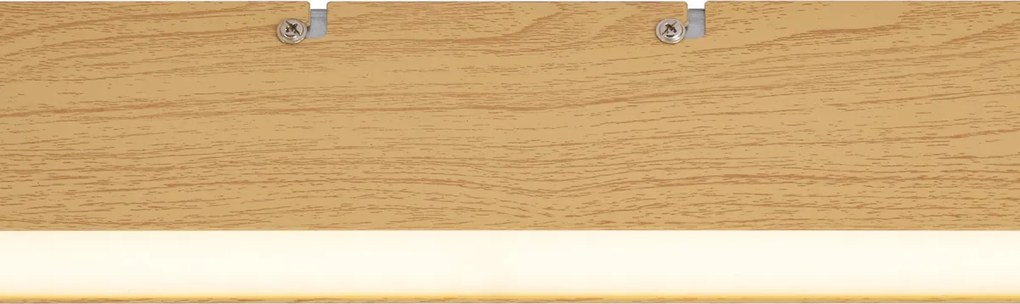 Moderne plafondlamp oker hout incl. LED 3-staps dimbaar 2700-4000K met dipswitch - Keane