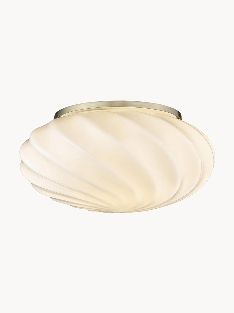 Kleine mondgeblazen plafondlamp Twist, Ø 25 cm