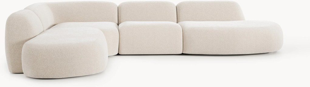 XL modulaire hoekbank Wolke met chaise longue