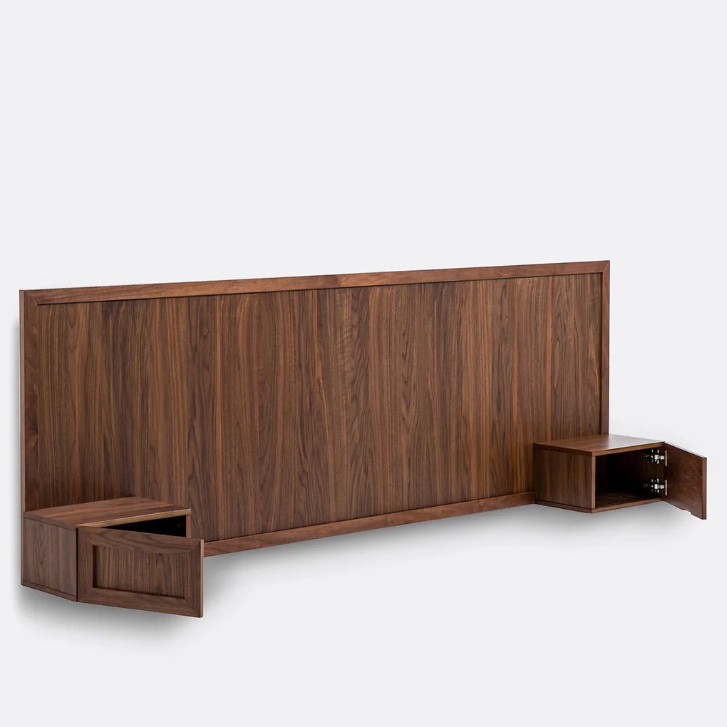 Hoofdbord met ingebouwde nachtkastjes, Silentio