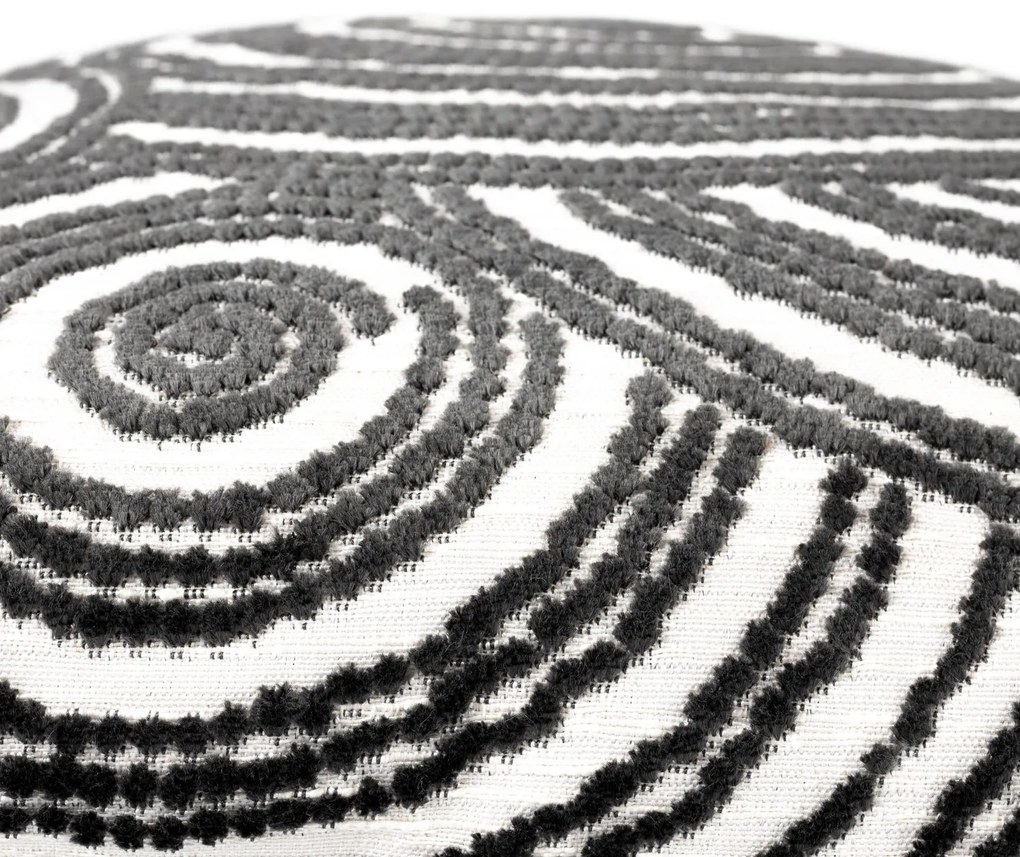 Zuiver Rings Sierkussen - Naturel Antraciet