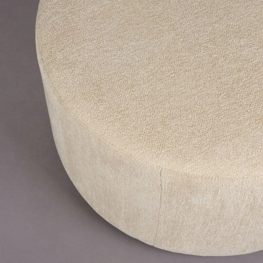 Dutchbone Rocca Latte Ronde Hocker Latte