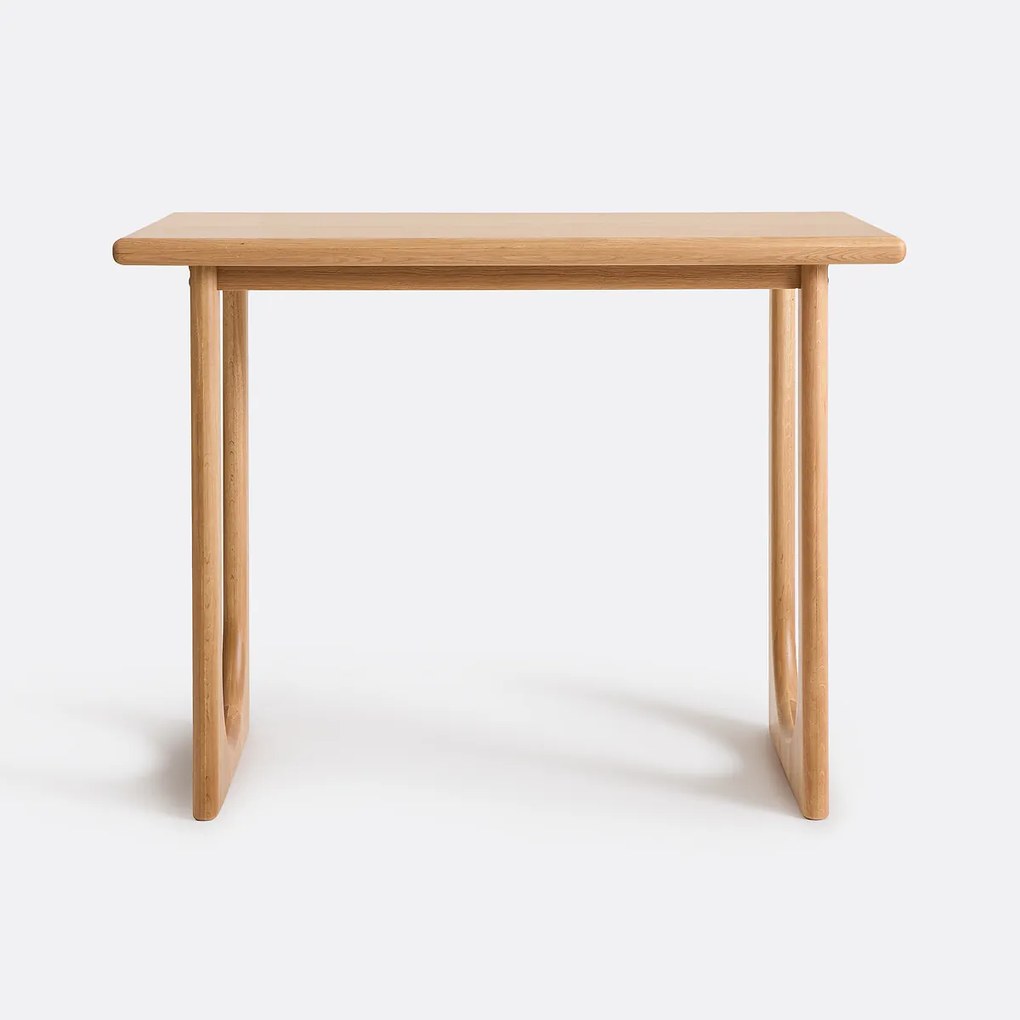 Bartafel, massief eiken en gefineerd, 140 cm breed, DOUVE