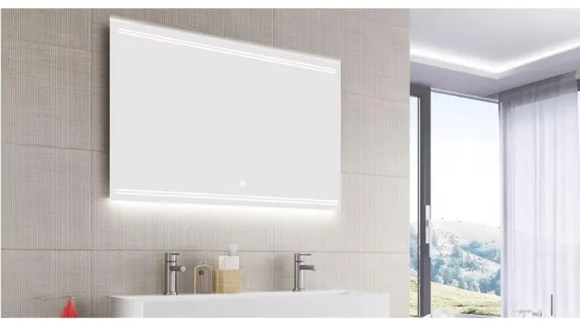 HR Badmeubelen Zeta 2.0 Spiegel - 80x70cm - LED - dotless indirecte verlichting boven onder - touch sensor - traploos dimbaar - kleurtemperatuur in te stellen - spiegelverwarming 75820155