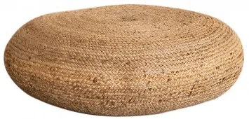 Ronde Jute Poef Pilew Ø80 Cm - Sklum