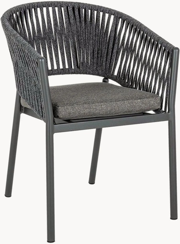 Stapelbare tuinstoelen Florencia met armleuning, set van 4