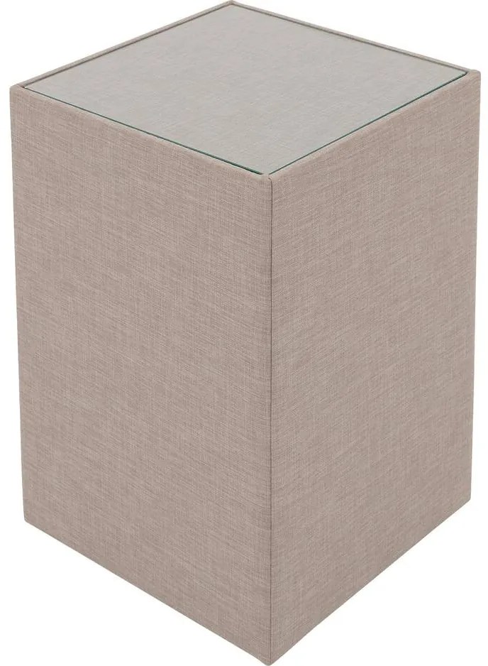 Goossens Hocker Briljant Hotel, Hocker met inleg glasblad