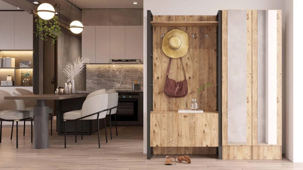 Halmeubel Ron spiegel rechts | Kalune Design