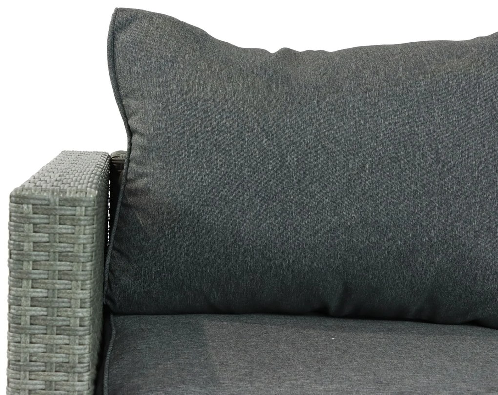 Hoek loungeset 5 personen Wicker Grijs Domani Furniture Rocco