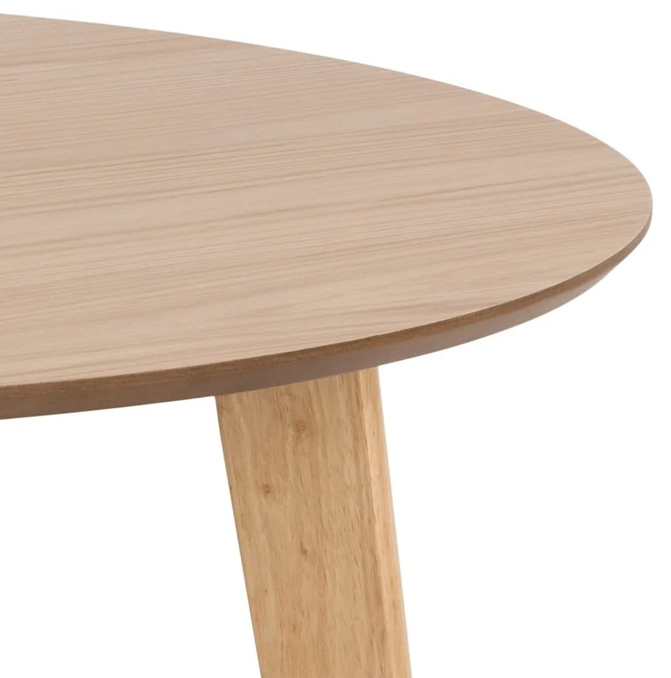 ROXY Natuurlijk eiken 105 cm - RONDE TAFEL VOOR KEUKEN/EETKAMER RETRO