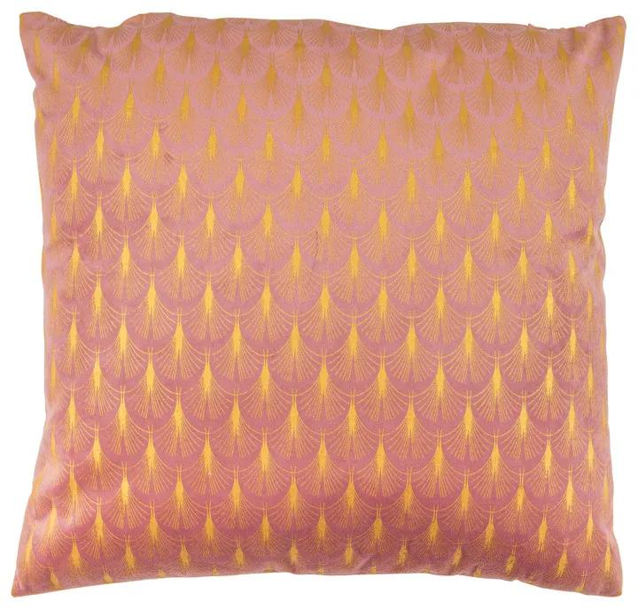 Kussen goud/roze - 45x45 cm