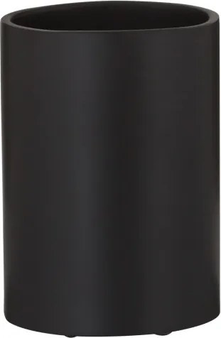 Beker Sealskin Metropolitan Polyresin Zwart 7.4x10cm