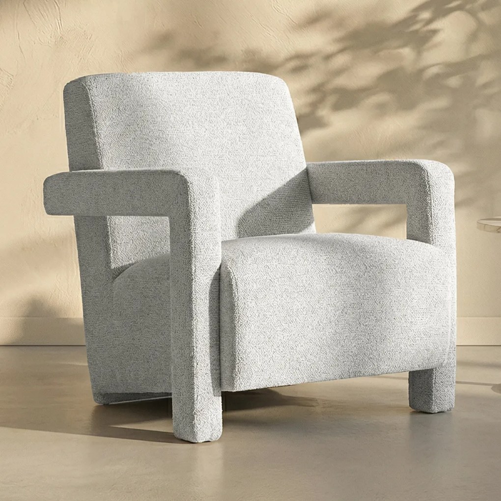 Japandi Fauteuil Creme Stof