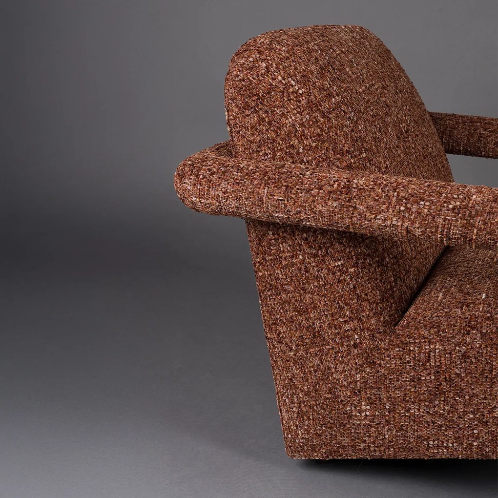 Dutchbone Kent Grof Geweven Fauteuil Rood