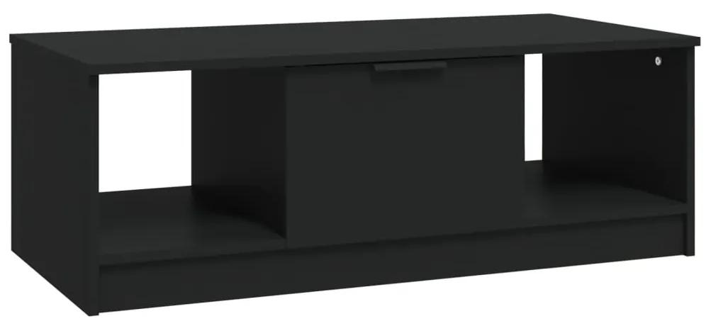 vidaXL Salontafel 102x50x36 cm bewerkt hout zwart