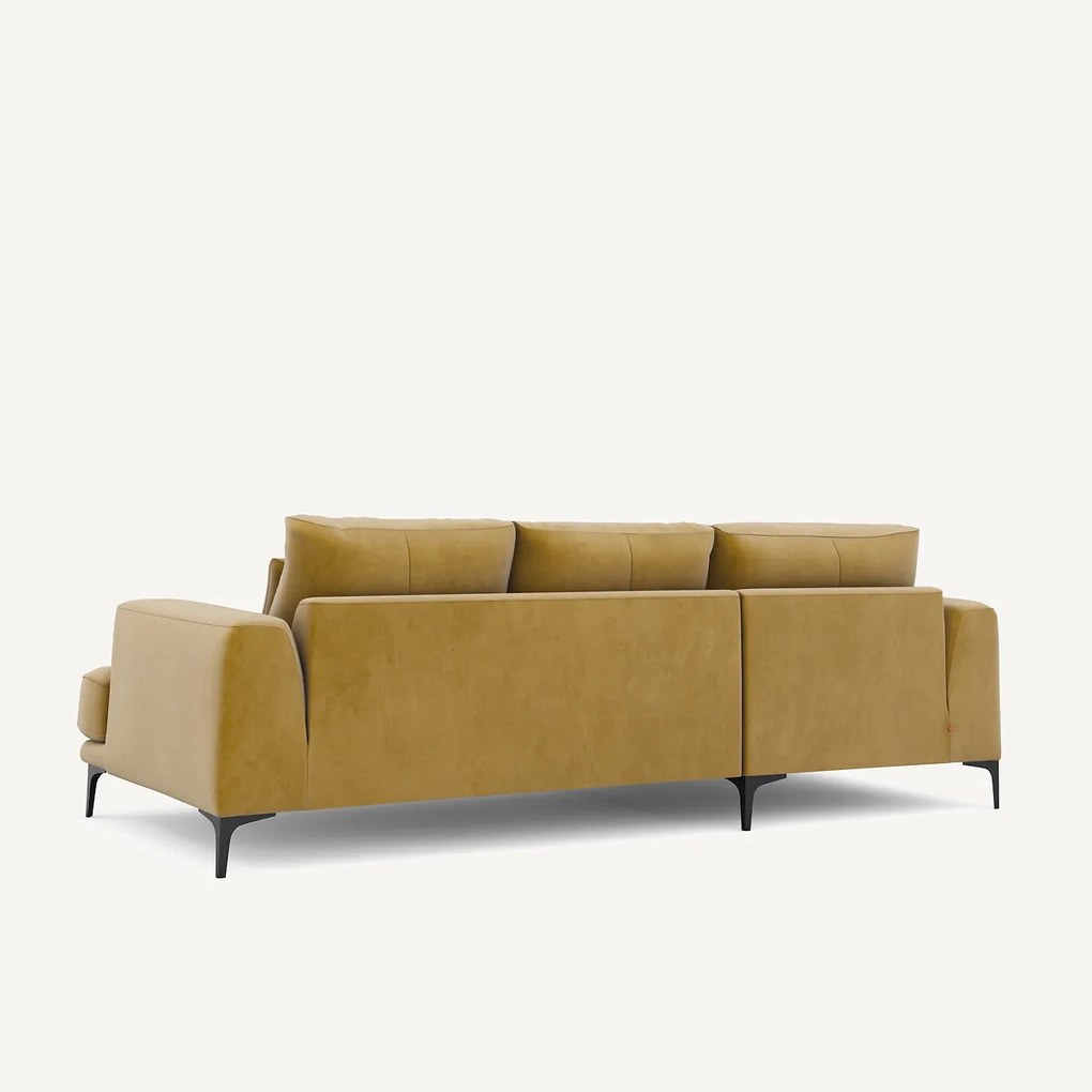 Linkse hoekbank fluweel, Marsile