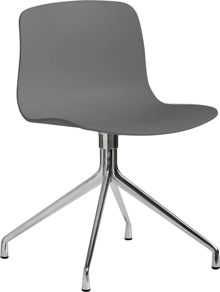 Hay About A Chair AAC10 Stoel Met Gepolijst Aluminium Onderstel Grey