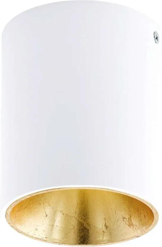 EGLO plafondspot Polasso - wit/goud - 10 cm - Leen Bakker