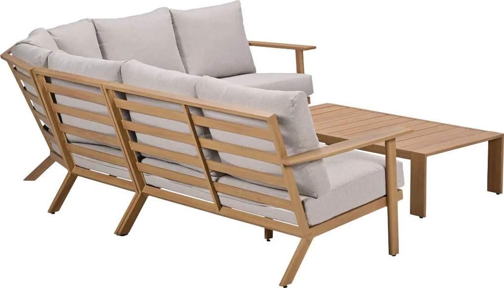 Garden Impressions Ariane loungeset 5-delig - light teak look