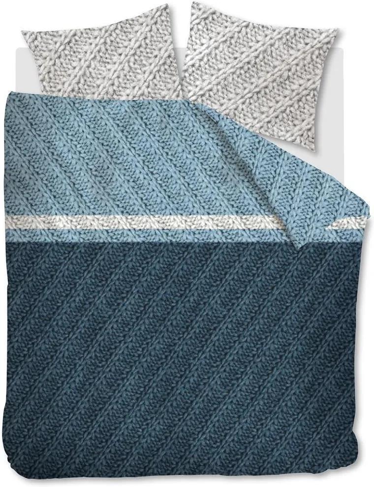Beddinghouse | Dekbedovertrekset Merino lits-jumeaux: breedte 240 cm x lengte 200/220 cm + blauw dekbedovertreksets flanel bed & bad beddengoed
