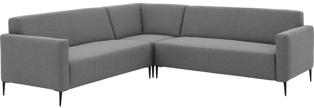 Goossens  Key West grijs, stof, 2,5-zits, modern design