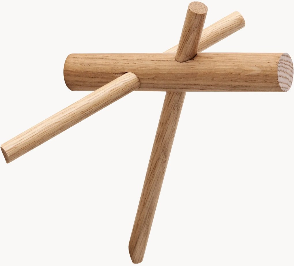 Set van 2 houten wandhaken Sticks