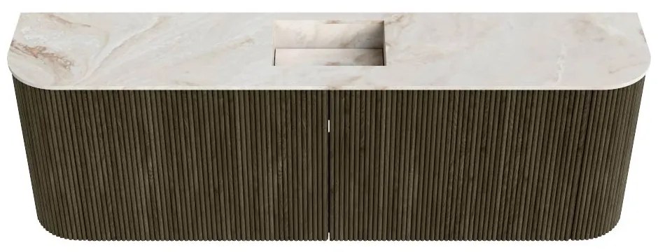 Mondiaz Joya DLux 125cm toiletmeubel ronding links/rechts shadow met wastafel faye midden 1 kraangat frappe