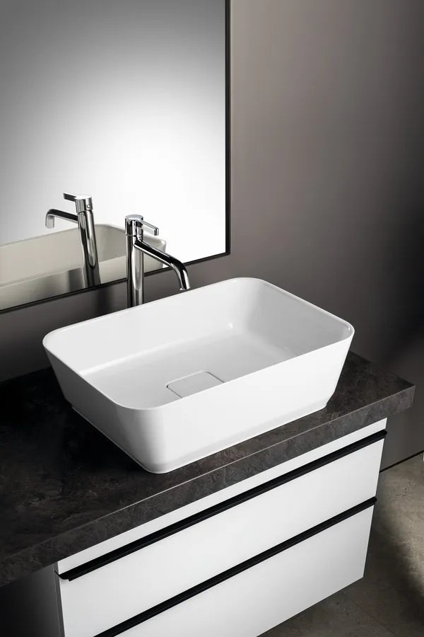 Polysan Banera waskom vierkant 50x36cm wit glans