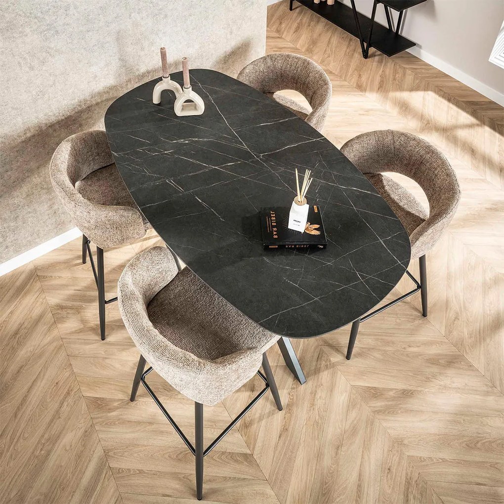 Bartafel Deens Ovaal - 140 X 80cm.