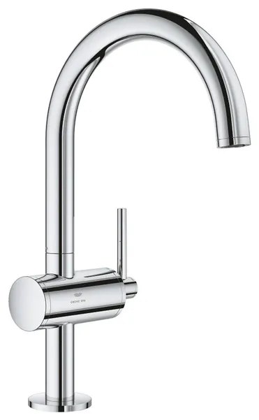 Grohe Atrio L-size wastafelmengkraan push open chroom 24362000